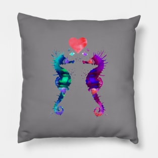 Seahorse in love Pillow