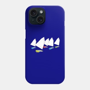 Optimist Sailing Dingy Sailboats Racing Phone Case