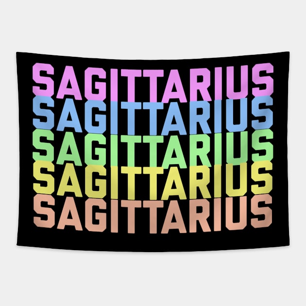 Sagittarius Rainbow Tapestry by Sloop