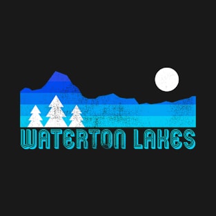 Waterton Lakes national park retro vintage T-Shirt