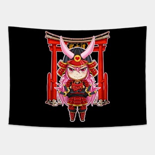 Kawaii Anime Shogun Princess Tapestry