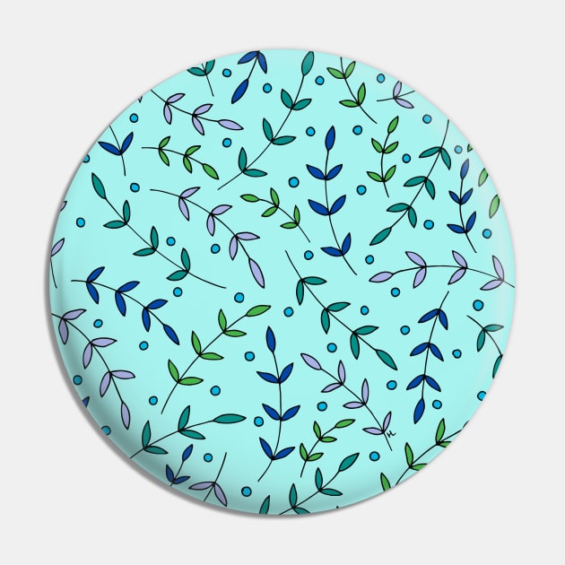 Spring Leaves Pin by HLeslie Design