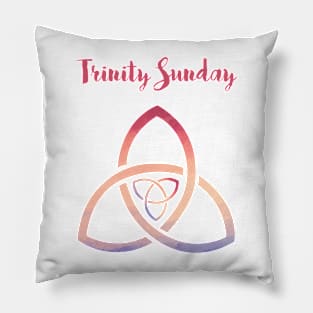 Trinity Sunday Red Symbol Pillow