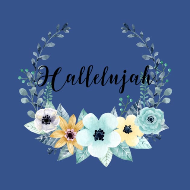 Hallelujah Floral Wreath by chrissyloo