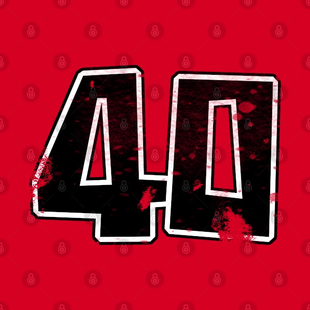 40th Birthday Number by Kev Brett Designs