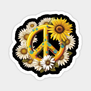 Peace Daisy Magnet