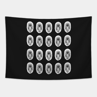 Wall of Faces Tapestry