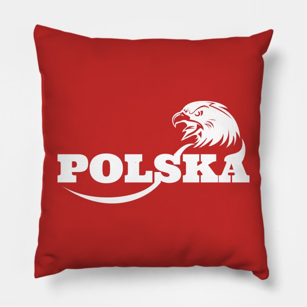 Polska - Poland Pillow by VISUALUV