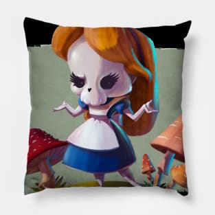 Cupcake Crossbones Alice Pillow