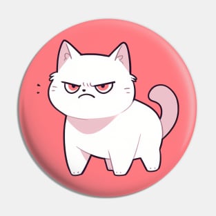 Angry Cat Morning Mood - Cat Lover Pin