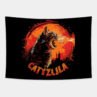 Catzilla Cat Whisker Wonders Tapestry