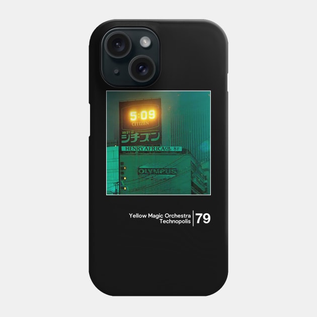 Yellow Magic Orchestra - Technopolis / Minimal Style Graphic Artwork Design Phone Case by saudade