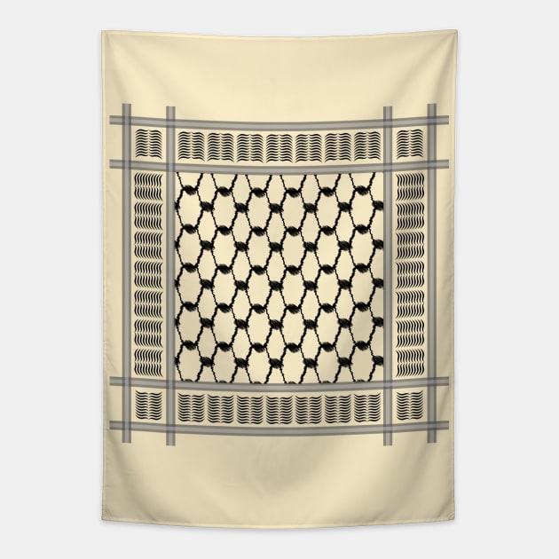 Kufiya Hatta Pattern,Free Palestine,Kufiya Hatta Pattern,Palestinian Traditional Kufiya, Palestine Arabic Hatta Keffiyeh Tapestry by egygraphics