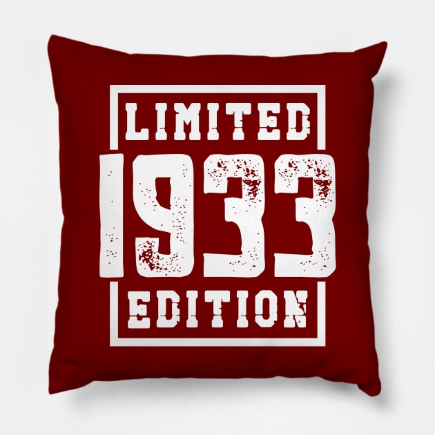 1933 Limited Edition Pillow by colorsplash