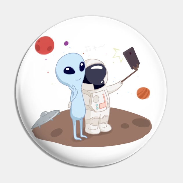 My Alien friends Pin by Manafff