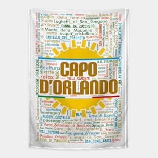 Capo d'Orlando Wordart Tapestry