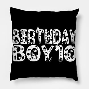 10th Birthday Boy 10 Years Old Fishing Lover Theme Party product Pillow