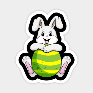 Beautiful bunny with an easter egg Magnet