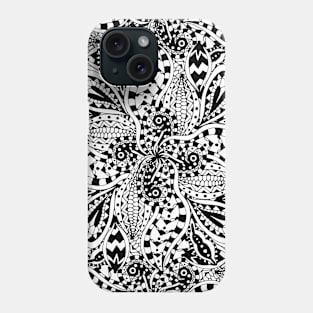 Floral doodle Phone Case