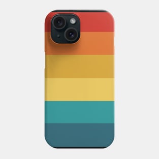 Retro Vintage Sunset Sunrise Color Stripes Design Phone Case