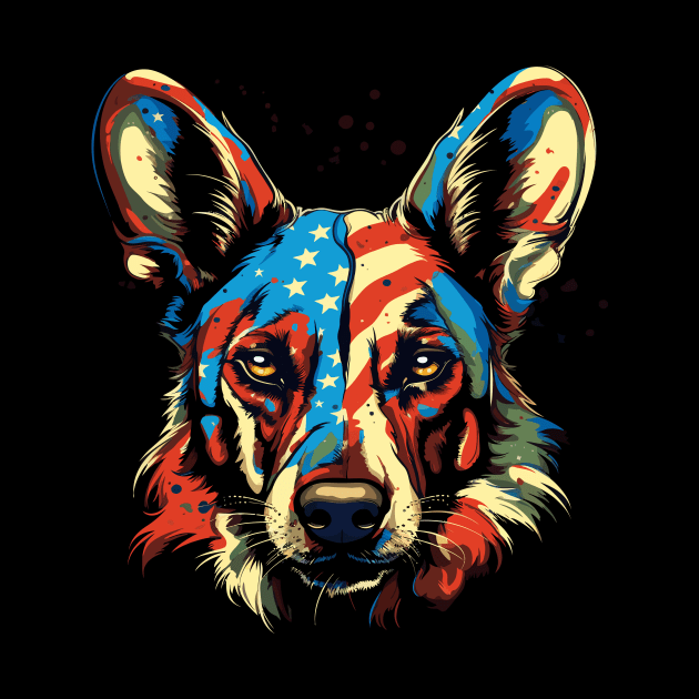 Patriotic African Wild Dog by JH Mart