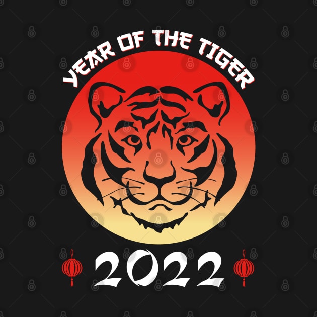 Chinese Zodiac Tiger 2022 - Cute Year of the Tiger Astrology Design by Printofi.com