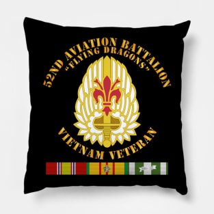 52nd Avn Bn - Flying Dragons - Vietnam Vet w VN SVC Pillow