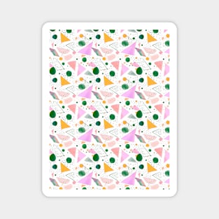 Geometric watercolor shapes Magnet