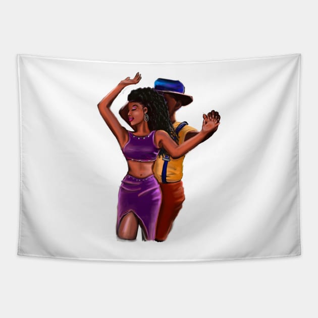 Salsa dancing couple 3 - the top 100 gifts ideas for lovers of Salsa Tapestry by Artonmytee