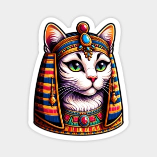 Cleocatra: Regal Egyptian Feline Sovereign Magnet