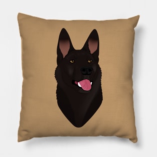 SimpliciTee - Black German Shepherd Pillow