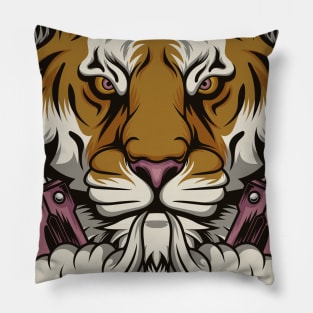 Wild tiger the e cig hunter Pillow