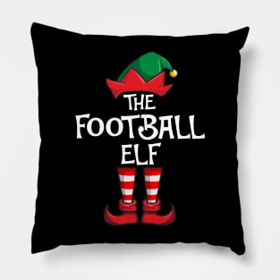 Football Elf Matching Family Christmas Sporty Pillow