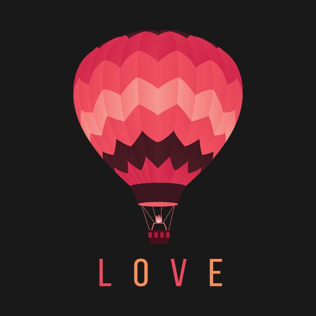 Hot Air Balloon Love by MooonTees