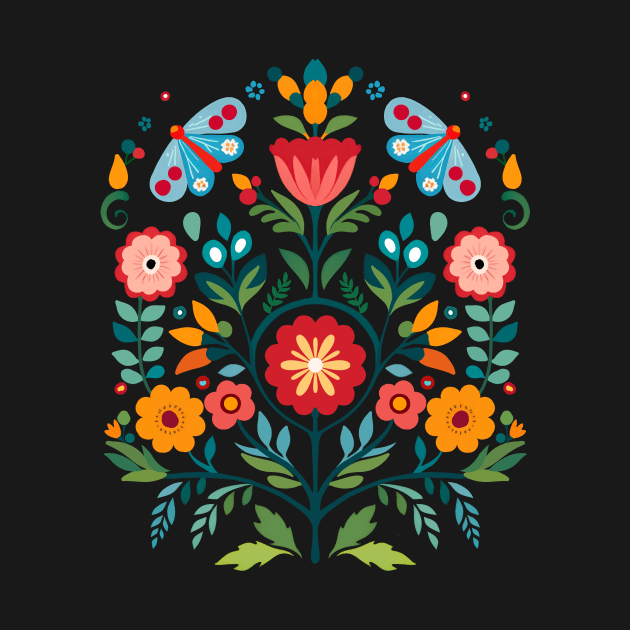 Hungarian Folk Floral Art by Charmycraft