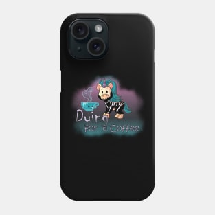 Knarf the Unicorn - Dying for a Coffee - Kawaii Phone Case