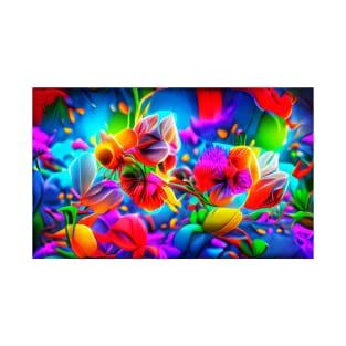 Colorful Flower Art T-Shirt