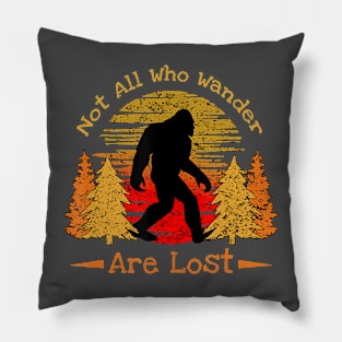 Not all who Wander - Sasquatch Pillow