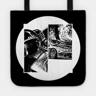 MITSUBISHI ECLIPSE D30 Black 'N White 5 (Black Version) Tote