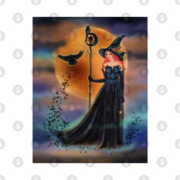 The witching hour Halloween witch by Renee Lavoie by ReneeLLavoie