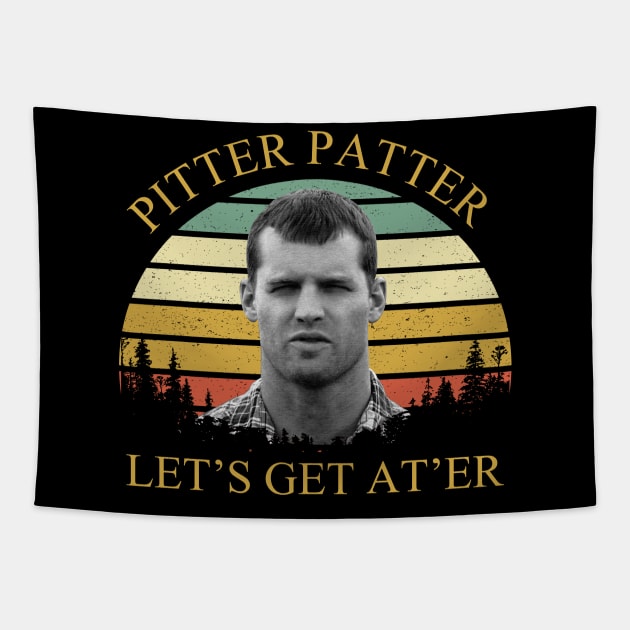 Pitter Patter Let’s Get At’er Tapestry by Marcell Autry