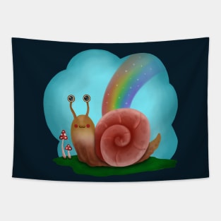 Kawaii Snail Tapestry