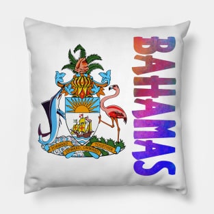 Bahamas Coat of Arms Design Pillow