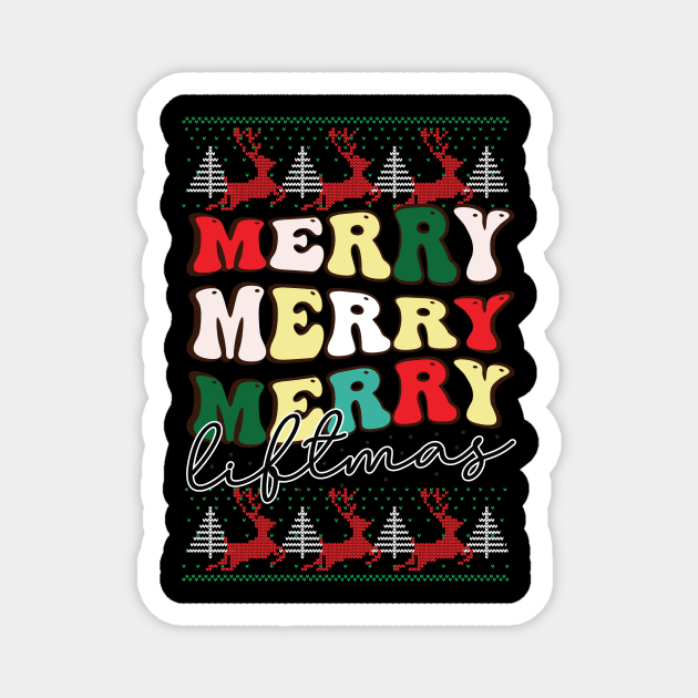 Merry Merry Liftmas Magnet by Ampzy