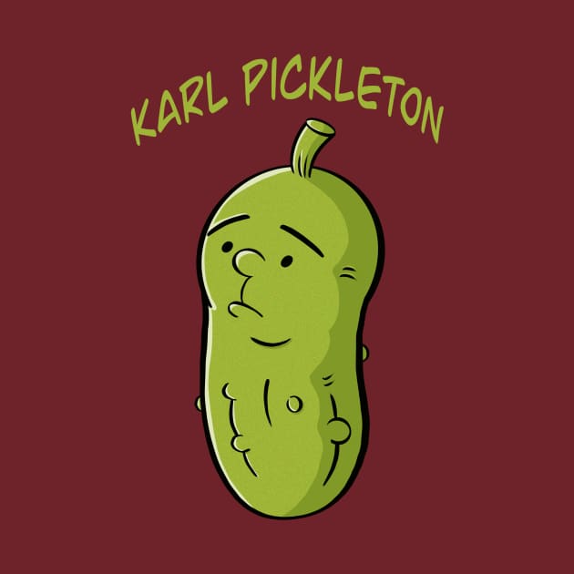 Karl Pickleton- Funny Pickle Cartoon by IceTees