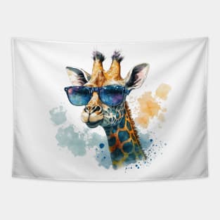 giraffe glasses Tapestry