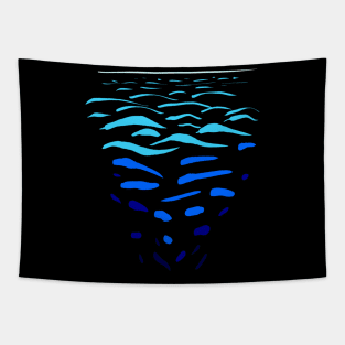 Ocean- abyss- deep blue Tapestry