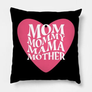 Pink Heart Mother Pillow