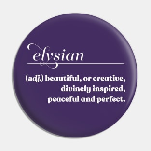 Elysian // Word Lovers Gift Pin