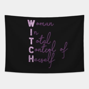 WITCH (women in total control of herself) Tapestry